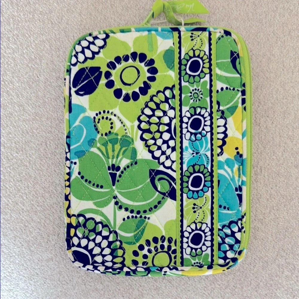 iPad Mini Vibrant Floral Green and Blue Pouch